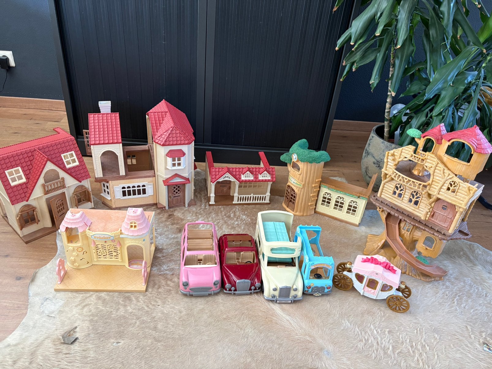 Grote collectie sylvanian families incl accesoires, Ophalen, Zo goed als nieuw, Poppenhuis
