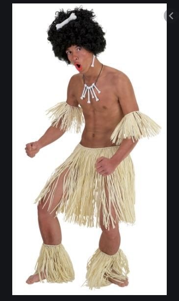6 delig Heren Zulu outfit 1 maat, Ophalen of Verzenden, Nieuw, Maat 48/50 (M)