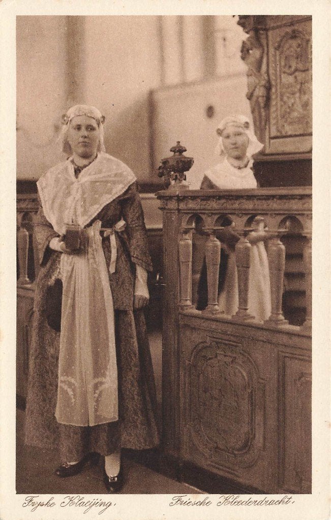 Friesche Kleederdracht, Ophalen of Verzenden, 1920 tot 1940, Ongelopen, Friesland