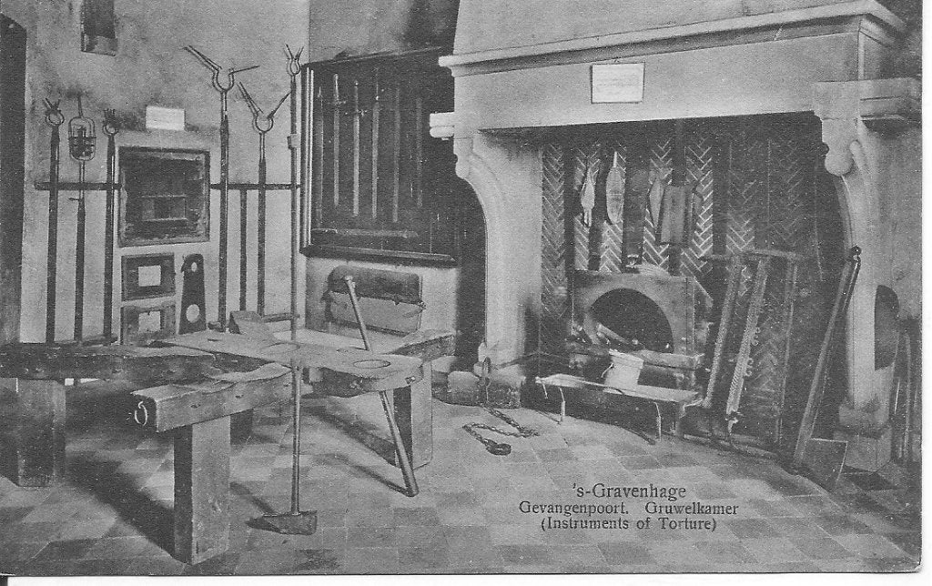 's Gravenhage Gevangenpoort Gruwelkamer., Ophalen of Verzenden, Voor 1920, Ongelopen, Zuid-Holland