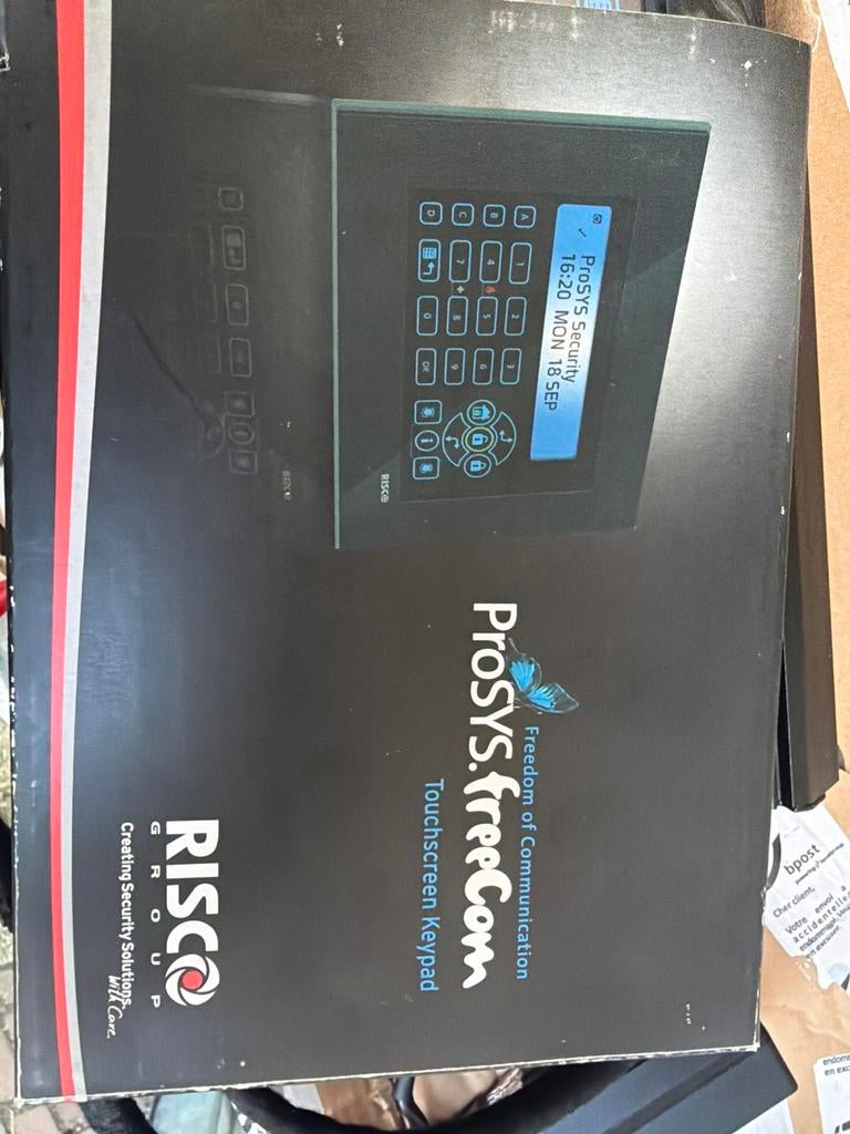 RISCO ProSYS.freeCom Touchscreen Keypad, Doe-het-zelf en Verbouw, Alarmsystemen, Ophalen of Verzenden, Gebruikt, Overige typen