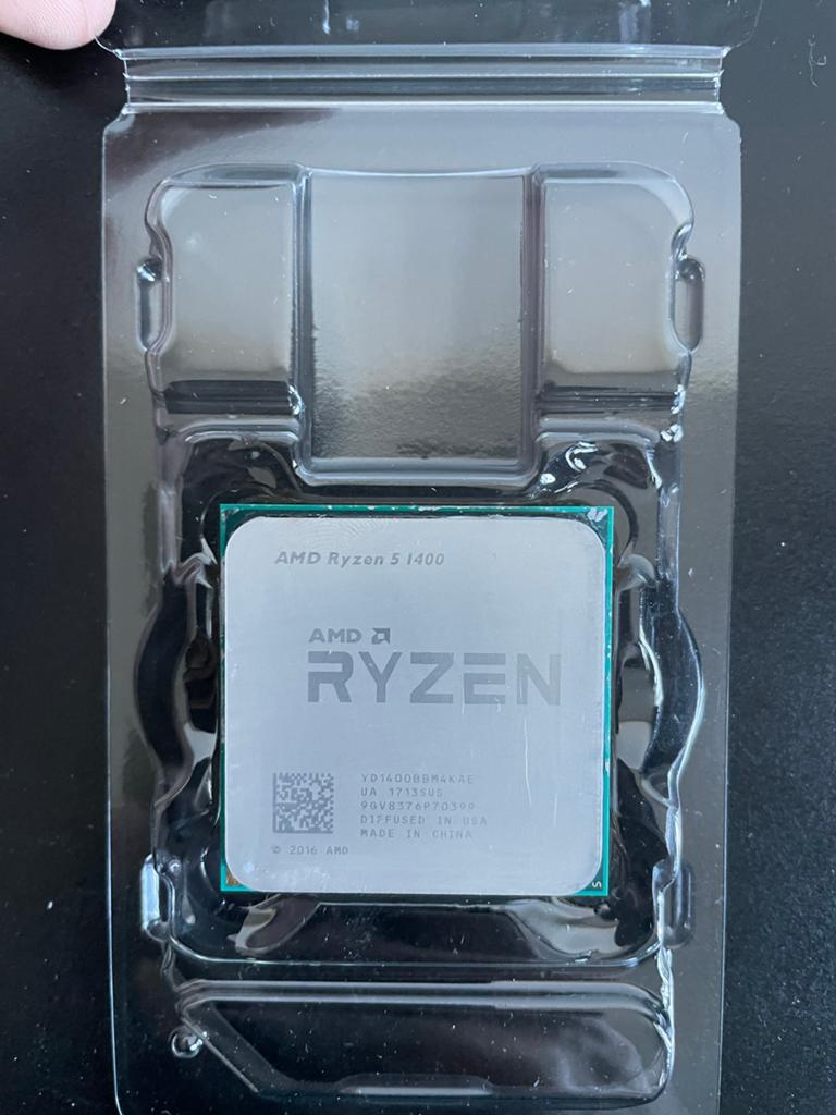 AMD Ryzen 5 1400 Processor met Koeler, Ophalen of Verzenden, Zo goed als nieuw, 4-core, 3 tot 4 Ghz