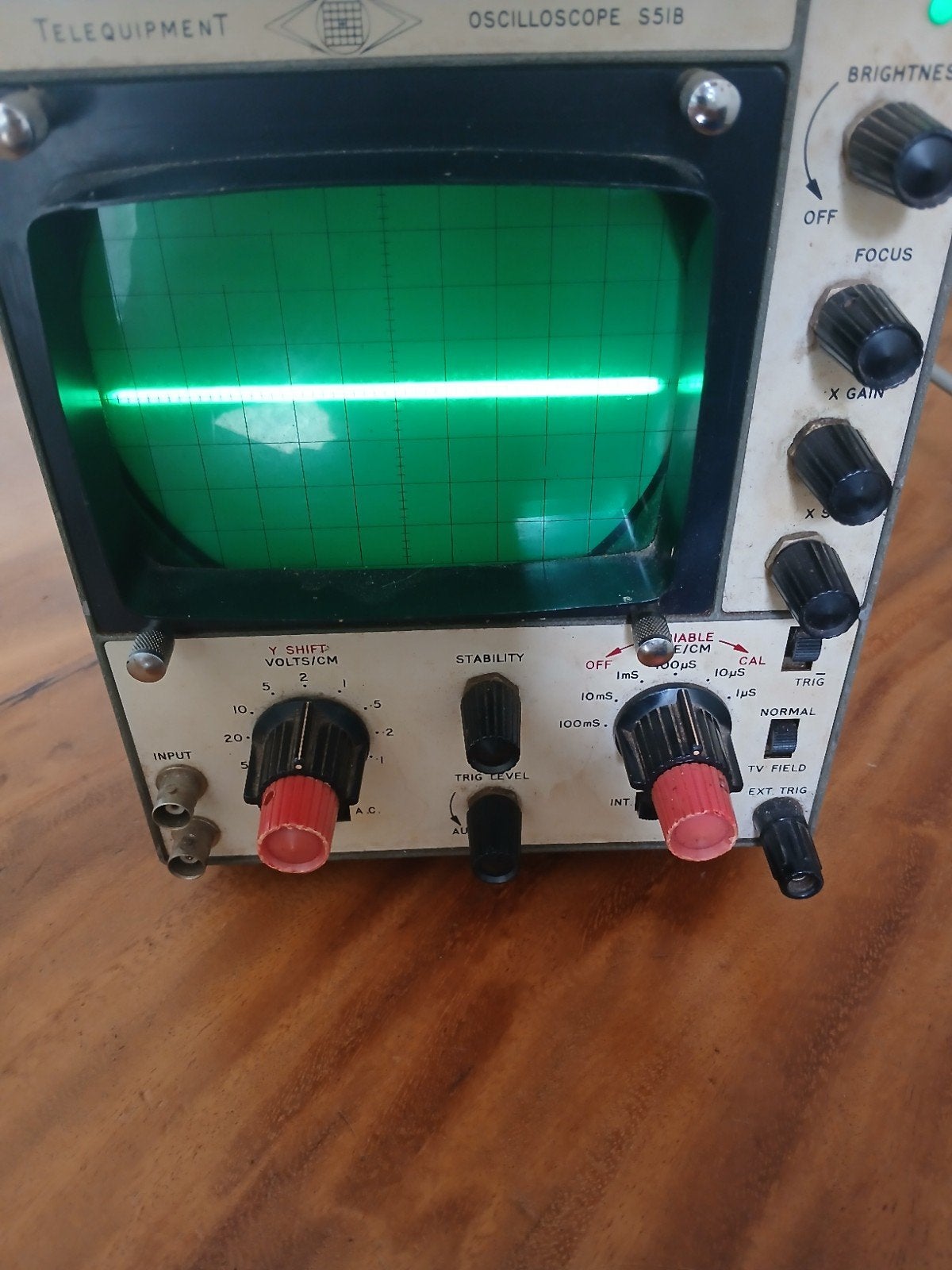 Telequipment vintage oscilloscoop S51B, Ophalen, Gebruikt