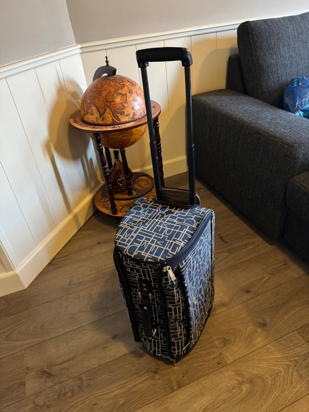Luxe design trolley tas – Diane von Furstenberg | Handbagage, 50 tot 60 cm, Hard kunststof, Ophalen of Verzenden, Zo goed als nieuw