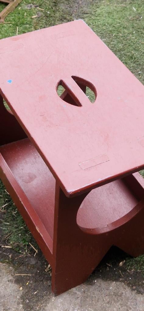Prachtig oud houten jaren 30 design bankje (brocante), Ophalen of Verzenden