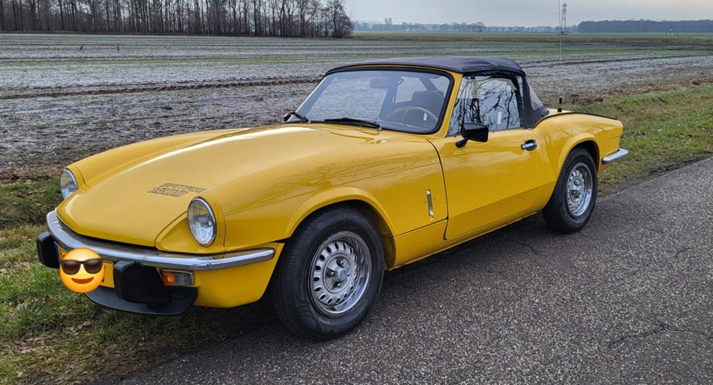 Unieke Triumph Spitfire 1500 van 2e eigenaar!, Achterwielaandrijving, Zwart, Cabriolet, Triumph