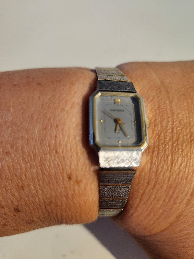 Vintage Prisma dameshorloge/horloge, Staal, Gebruikt, Polshorloge, Ophalen