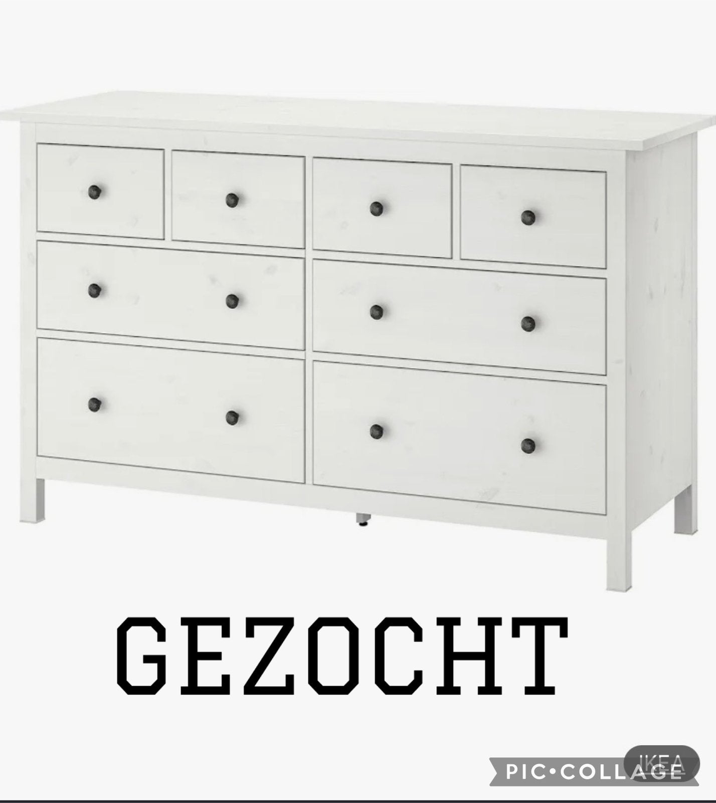 Gezocht! Ikea HEMNES ladekast, Ophalen, Zo goed als nieuw, 3 of 4 laden, Minder dan 100 cm