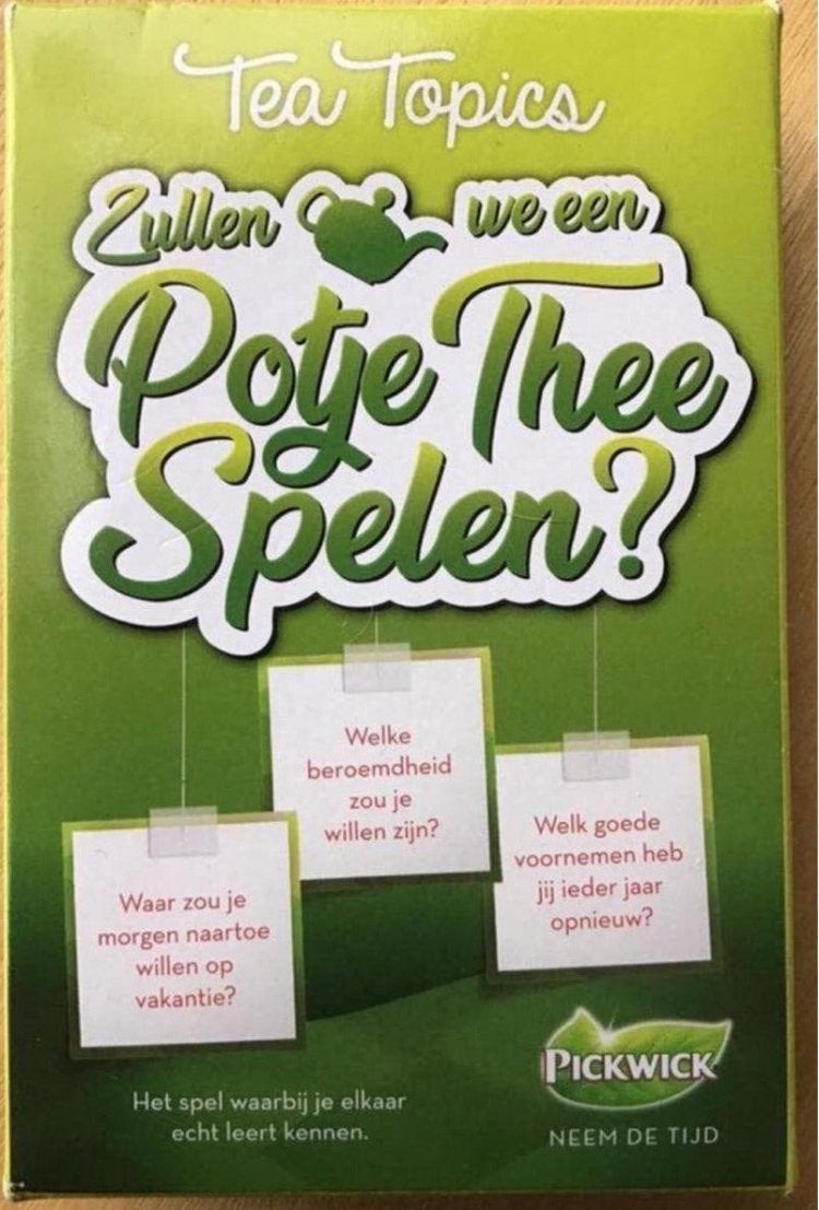 Tea Topics - Zullen we een Potje Thee Spelen? - ZGAN, Een of twee spelers, Ophalen of Verzenden, Zo goed als nieuw