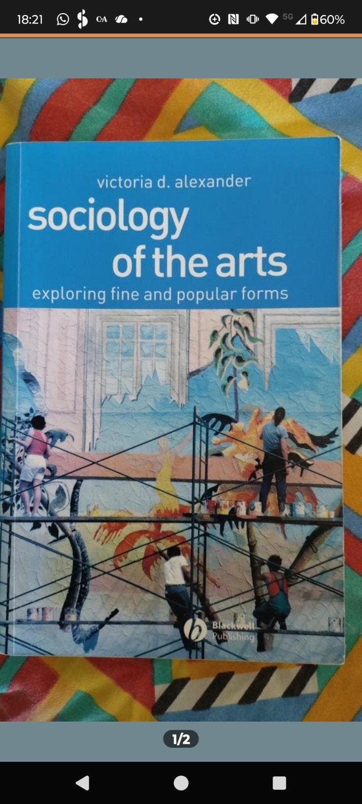 Sociology of the Arts: Exploring Fine and Popular Forms, Boeken, Ophalen of Verzenden, Gelezen, Victoria D. Alexander, Wereld overig