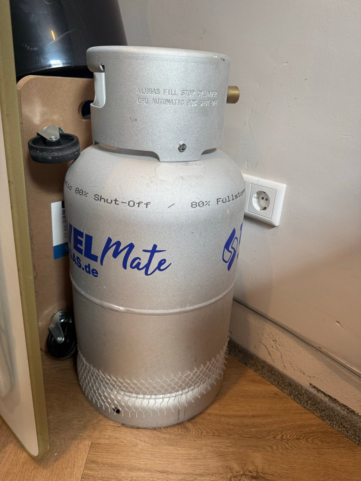 Alugas FuelMate LPG gasfles - Automatisch 80% vulstop - 2032, Caravans en Kamperen, Ophalen, Zo goed als nieuw