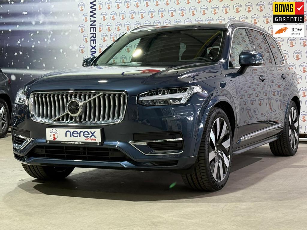 Volvo XC90 2.0 T8 Recharge AWD Plus Bright | Luchtvering | P, Auto's, Gebruikt, Zwart, 4 cilinders, 1969 cc