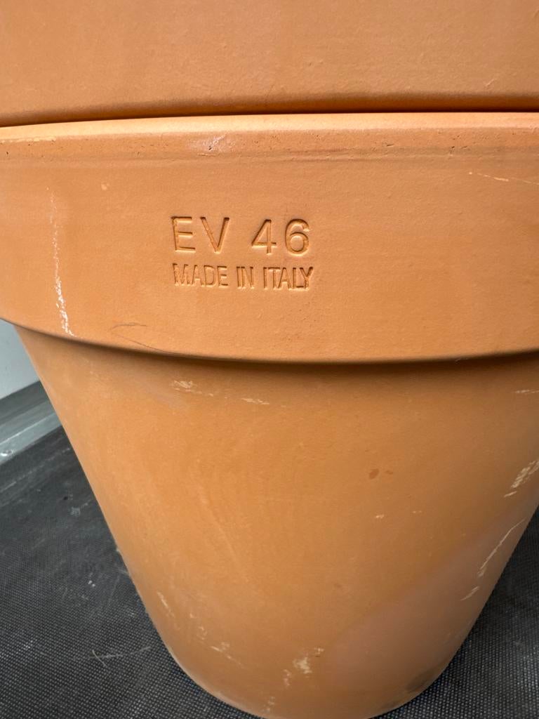 Terracotta bloempot - EV 46 Made in Italy-ø48, Tuin en Terras, Bloempotten, Gebruikt, Rond, Binnen, Minder dan 40 cm