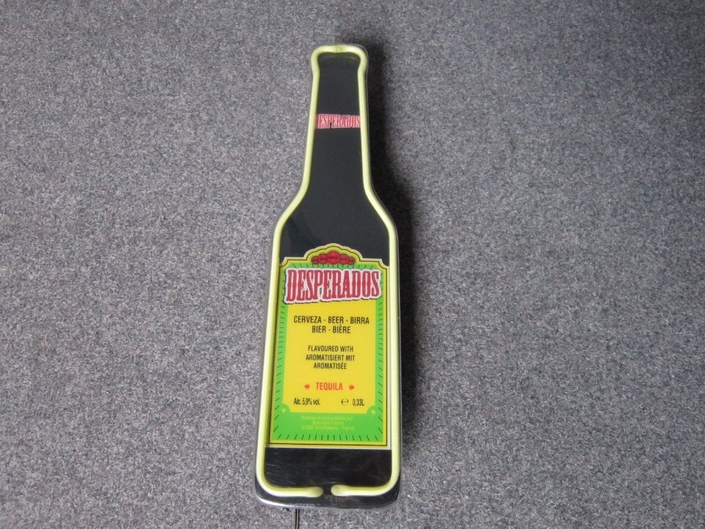 DESPERADOS NEON LICHTRECLAME, Ophalen, Zo goed als nieuw, Overige typen, Overige merken