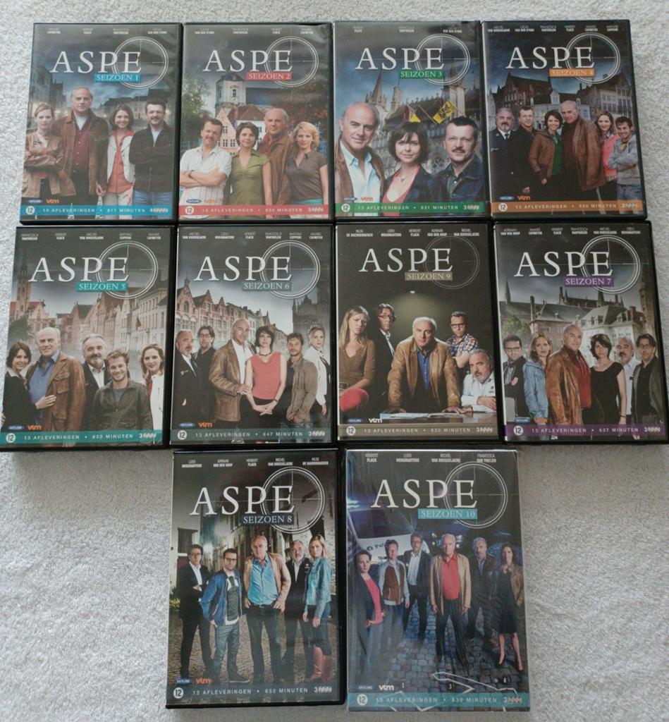 Complete vlaamse serie aspe in nieuwstaat in luxenboxen., Cd's en Dvd's, Dvd's | Tv en Series, Ophalen of Verzenden, Zo goed als nieuw