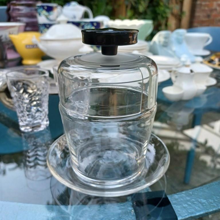 Andries Copier Leerdam glas confituren potje Art Deco, Ophalen of Verzenden