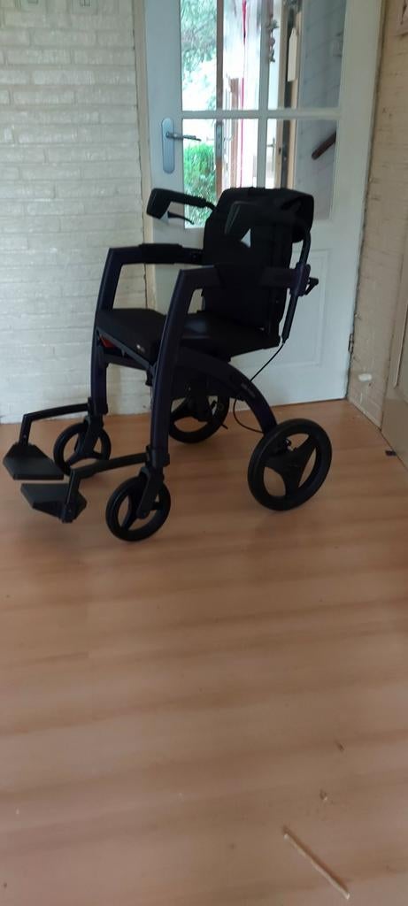 Rollz motion zwart of paarse rollator rolstoel, Ophalen of Verzenden, Duwrolstoel