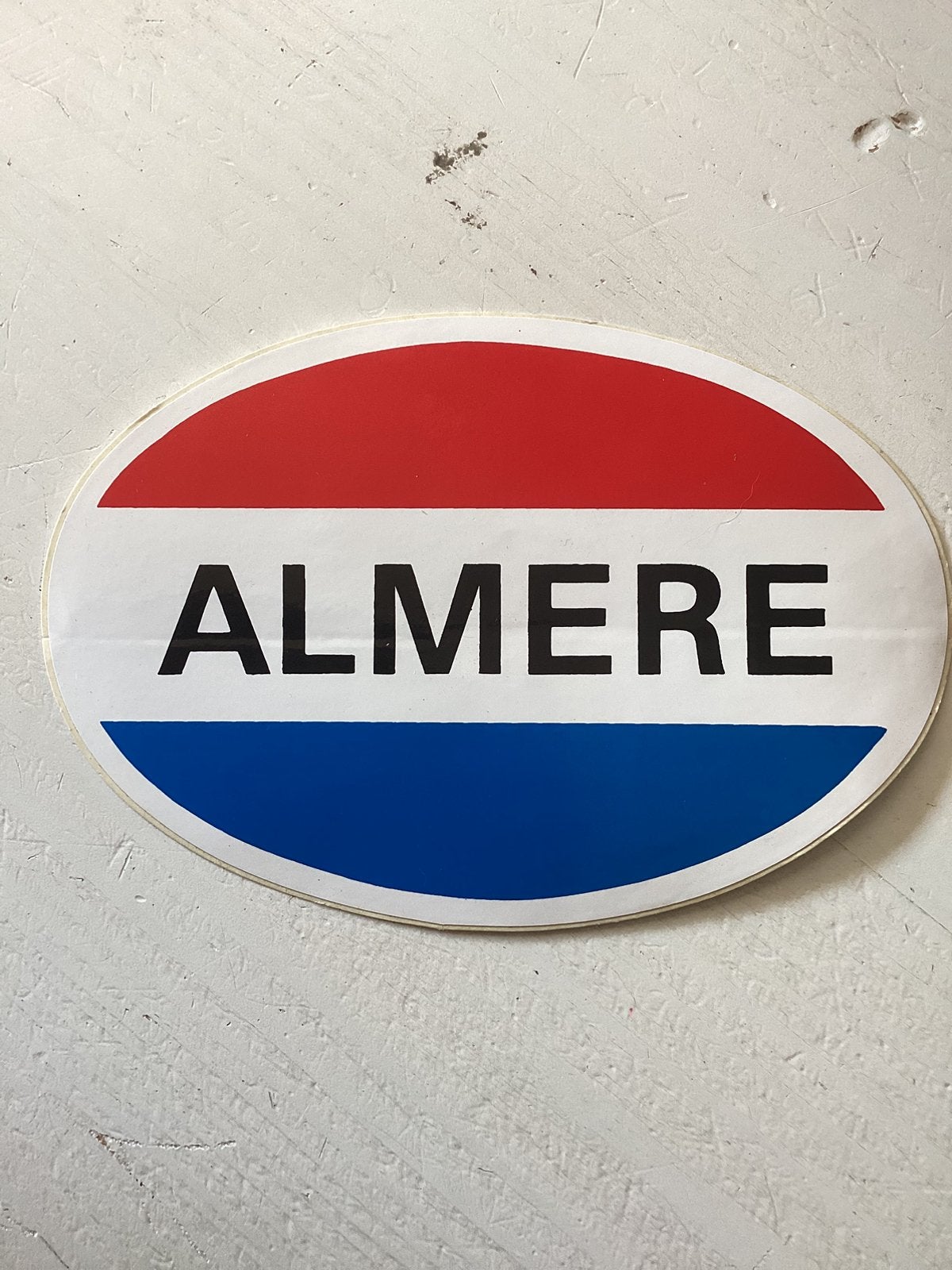 Sticker Almere, Verzenden, Zo goed als nieuw