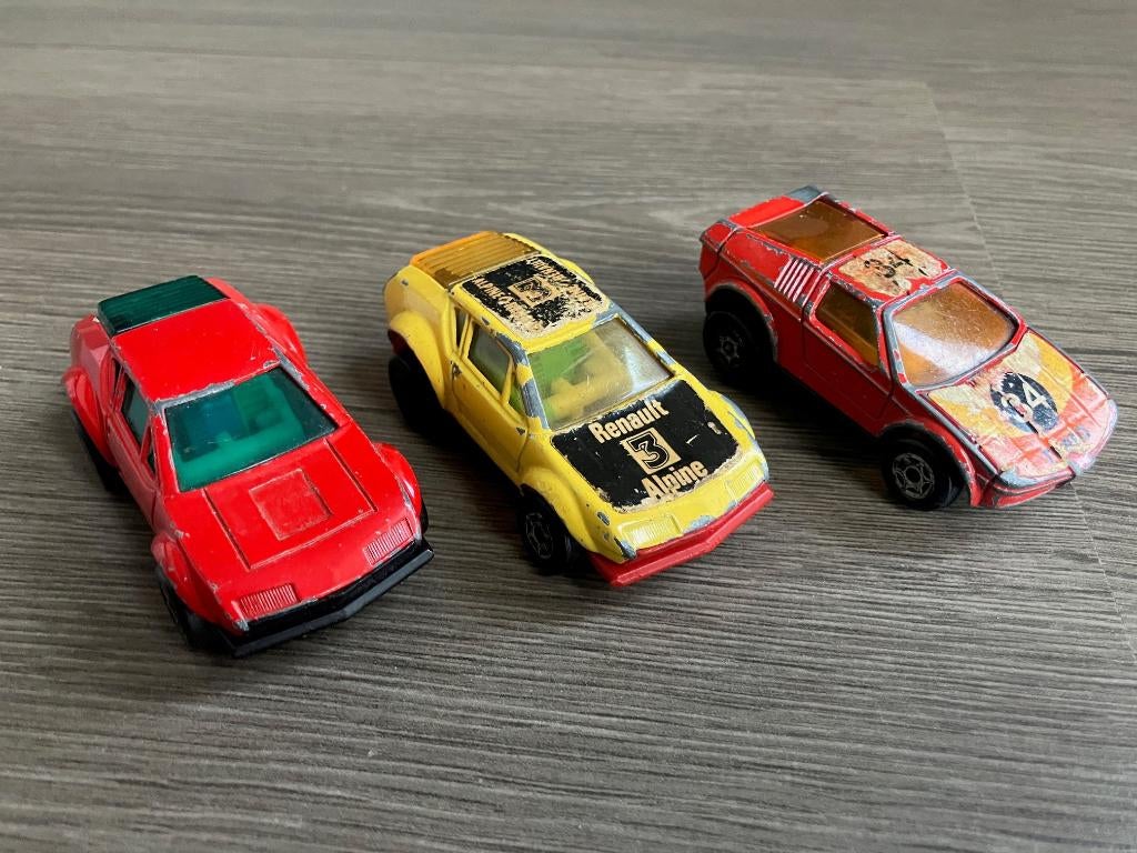 Set oude Majorette Motor auto’s - 3 stuks, Ophalen of Verzenden, Gebruikt, Auto