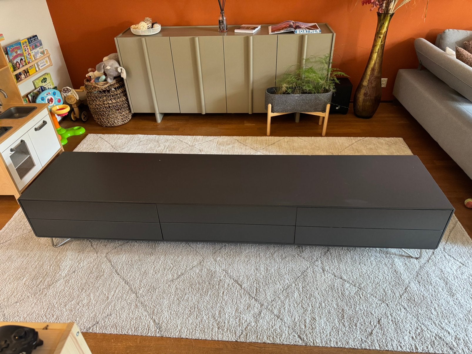 Tv meubel 227cm BoConcept Fermo, Ophalen, Zo goed als nieuw, 25 tot 50 cm, Minder dan 100 cm