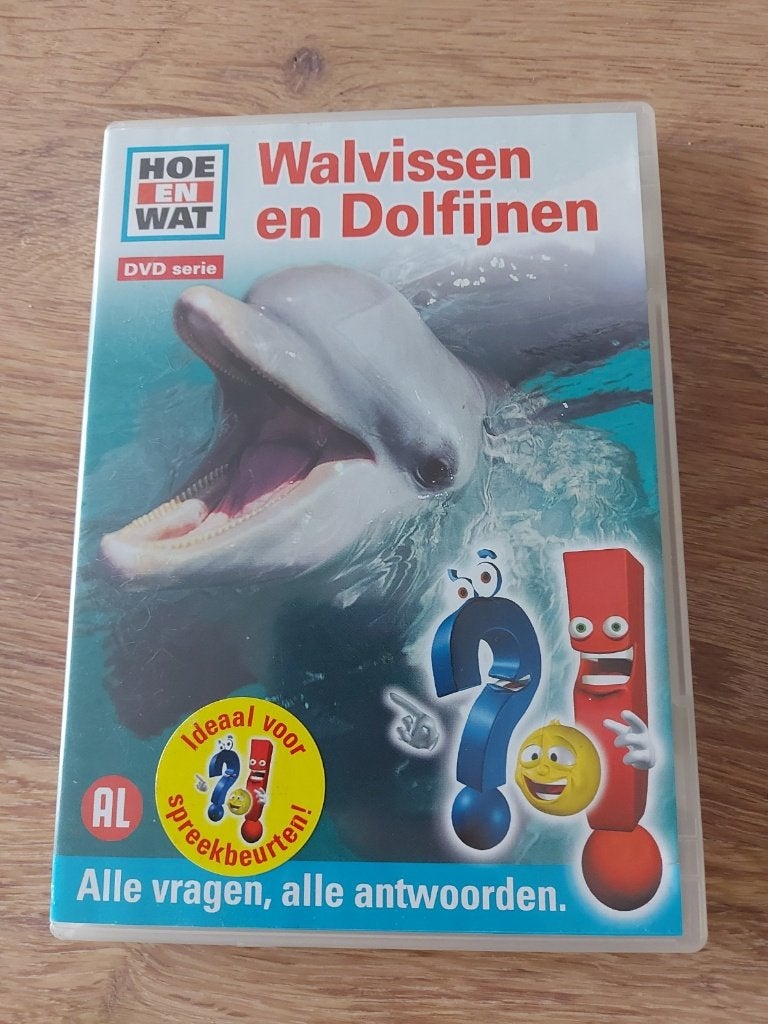 Hoe en Wat DVD - Walvissen en Dolfijnen, Alle leeftijden, Ophalen of Verzenden, Gebruikt, Natuur