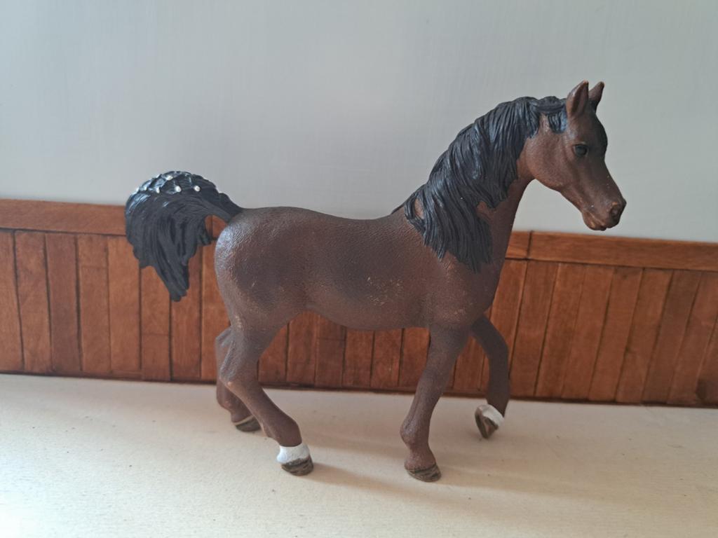 Schleich arabier hengst, Ophalen of Verzenden, Zo goed als nieuw, Paard, Beeldje of Figuurtje