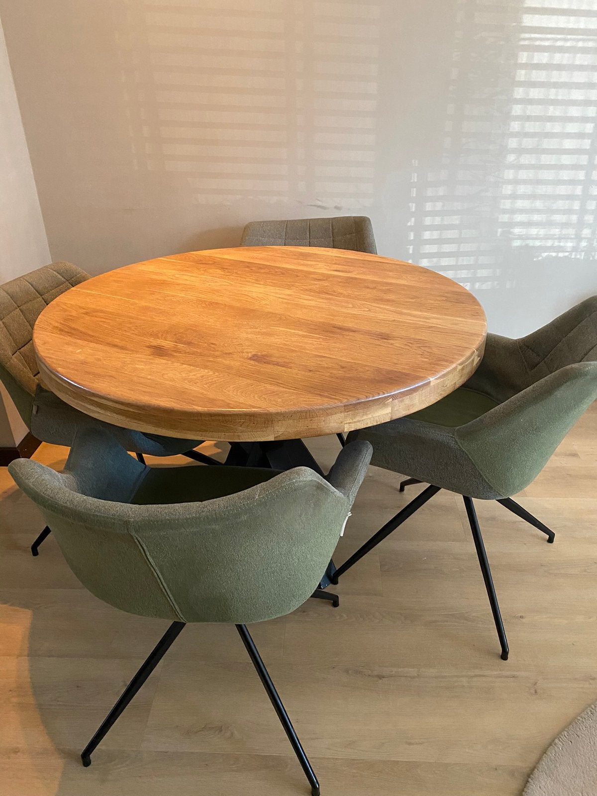 Zuiver Doulton kuipstoelen set van 4 grijs/groen design, Ophalen, Gebruikt