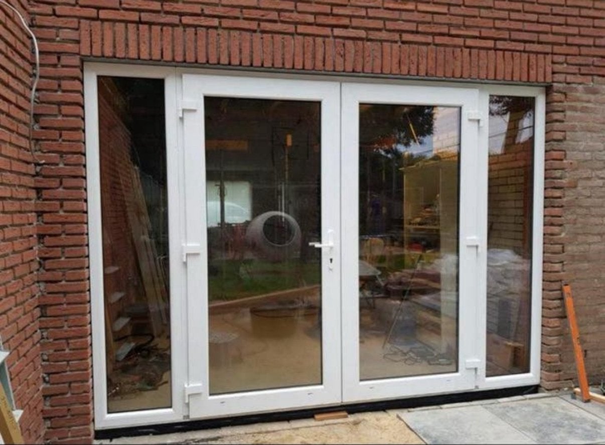 Zomeractie! Terrasdeuren met zijlichten | nieuw | kunststof, Doe-het-zelf en Verbouw, Kozijnen en Schuifpuien, Kunststof, Deurkozijn