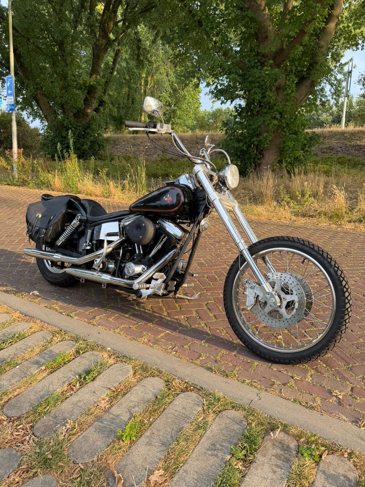 Unieke Harley Davidson Softtail Legend Evo chopper custom, Motoren, Motoren | Harley-Davidson, 2 cilinders, 1340 cc, Chopper, Particulier