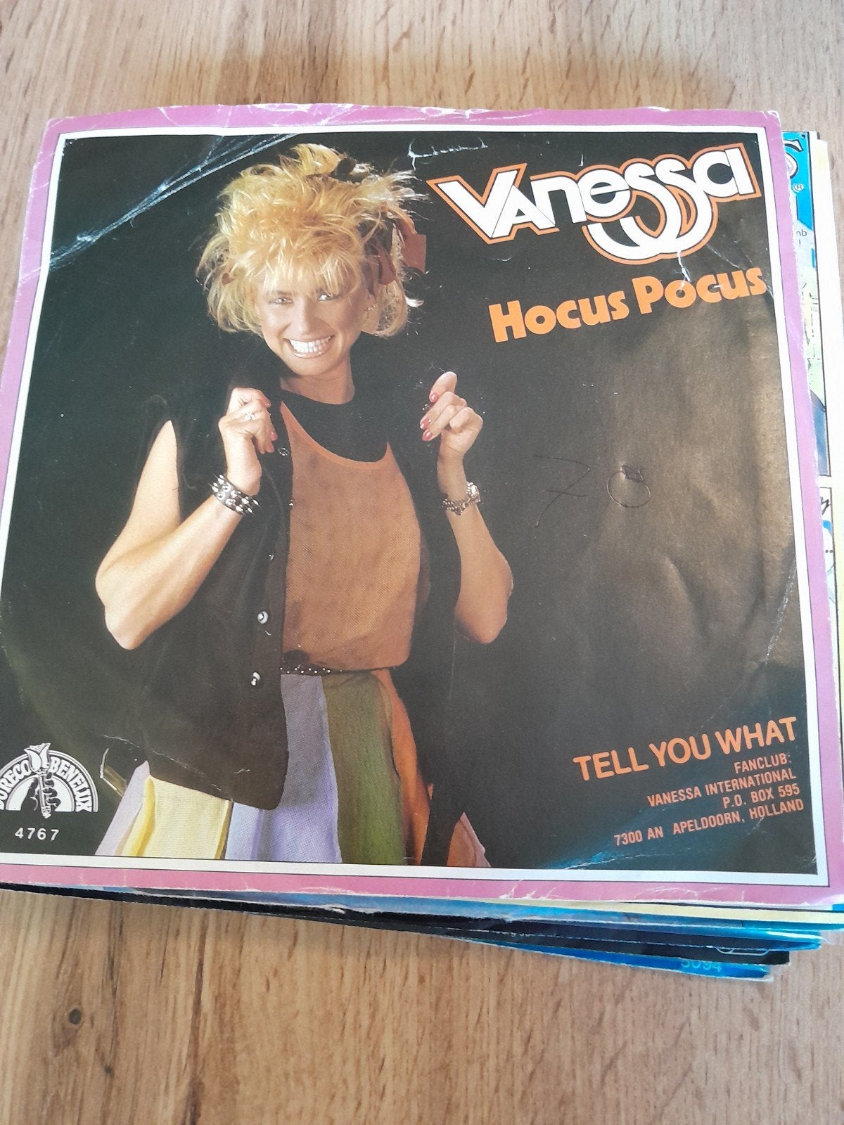 Vanessa 7inch hocus pocus, Ophalen of Verzenden, Zo goed als nieuw, Pop