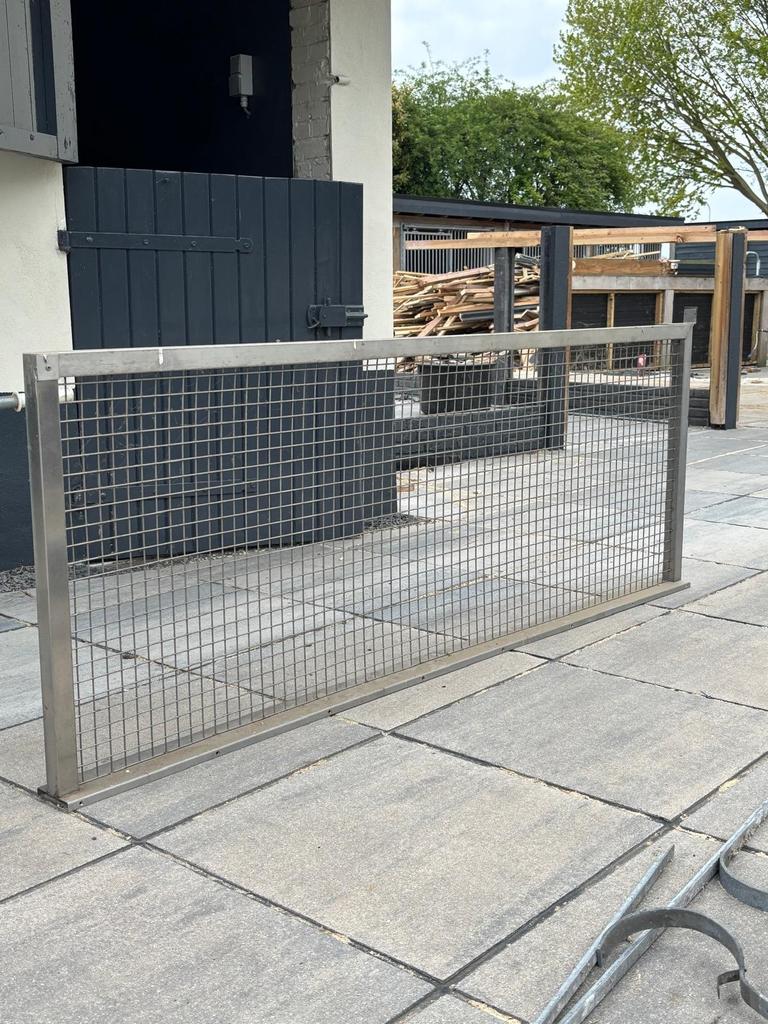 Roestvrijstalen hekken  zie ook andere advertenties, Ophalen, 110 cm of meer, Minder dan 65 cm