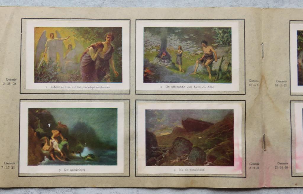 16 oude bijbelplaatjes, Antiek en Kunst, Antiek | Schoolplaten, Ophalen of Verzenden, Aardrijkskunde