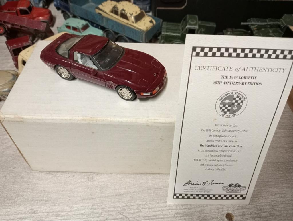 Chevrolet Corvette matchbox collectibles, Hobby en Vrije tijd, Modelauto's | 1:43, Ophalen of Verzenden