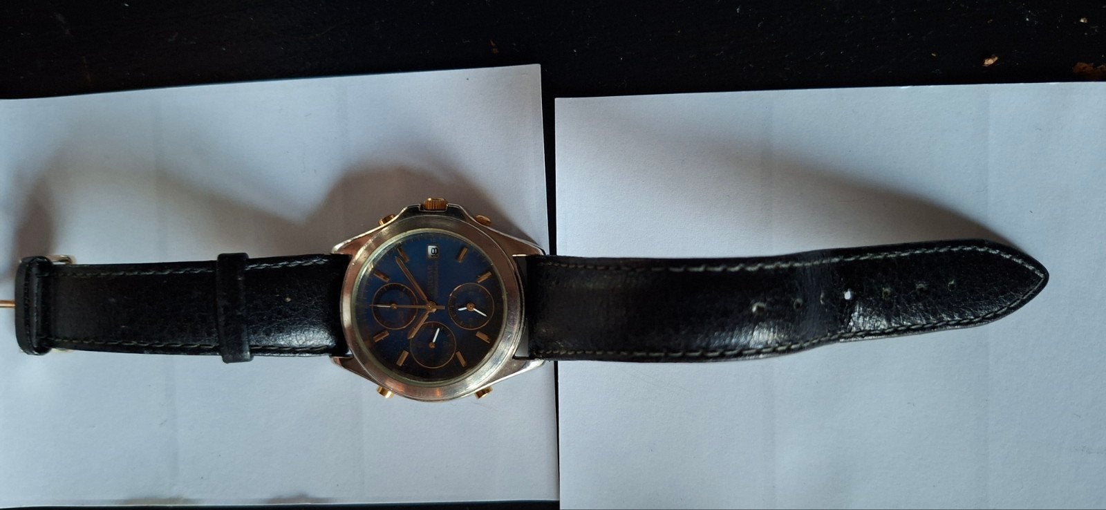 pulsar  met donkerblauwe wijzerplaat, Sieraden, Tassen en Uiterlijk, Ophalen of Verzenden