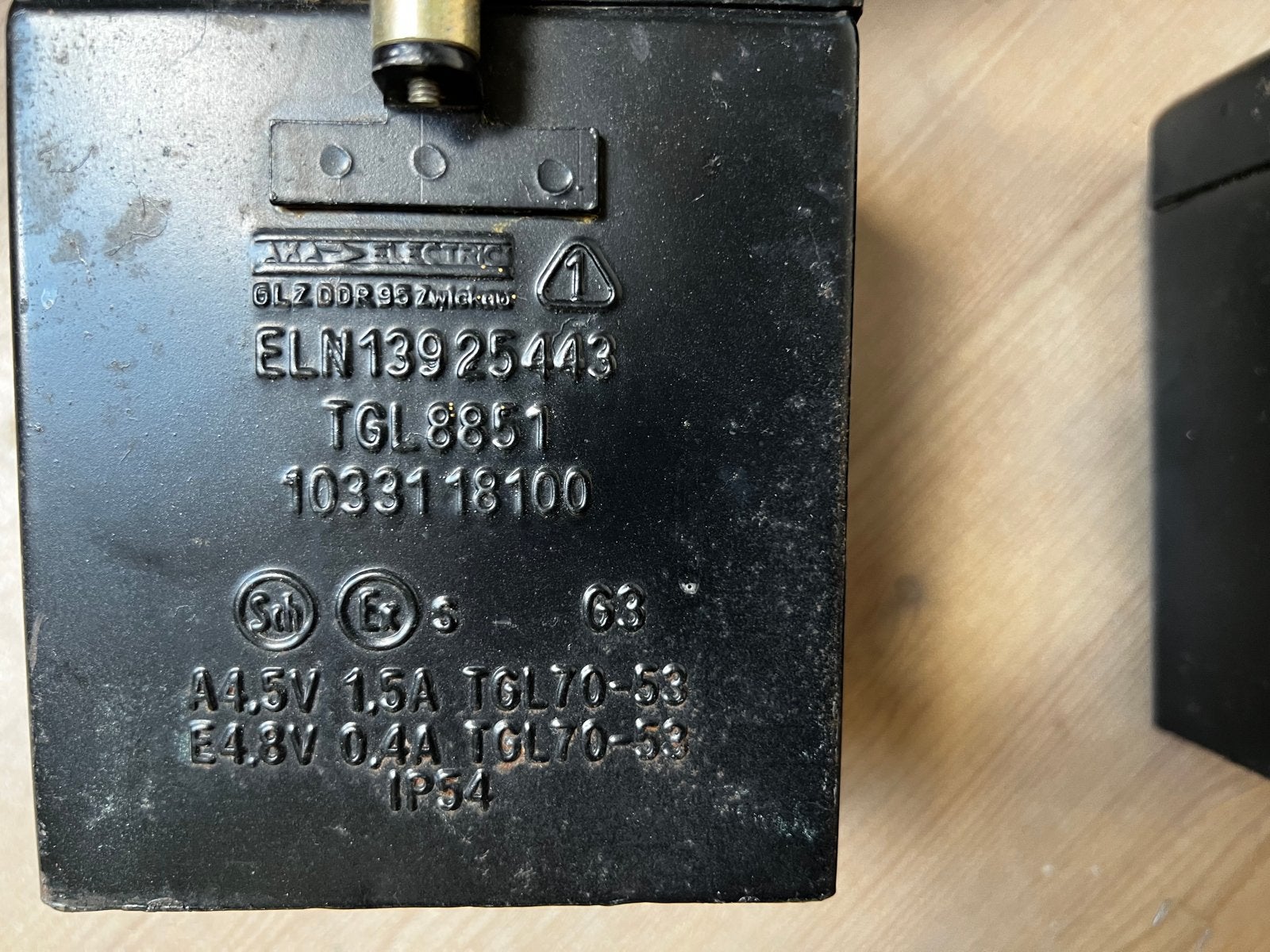 Set van 2 Vintage DDR Marine Scheepslampen / Zoeklichten, Ophalen of Verzenden
