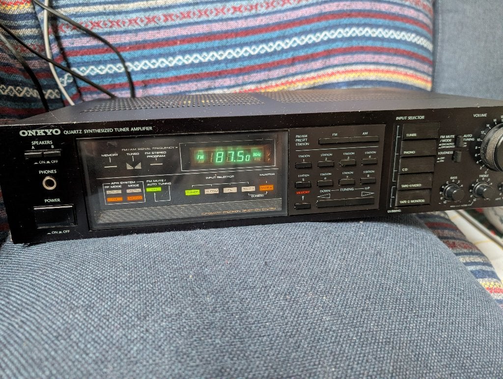 Onkyo tx80 reciever  bieden vanaf 20 euro, Ophalen of Verzenden, Zo goed als nieuw, Minder dan 60 watt, Onkyo