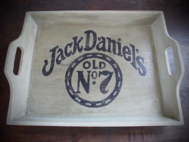 Groen houten dienblad/Jack Daniel's whiskey/wandbord/mancave, Ophalen of Verzenden, Zo goed als nieuw, B6, Dj.kammeraat@telfort.nl