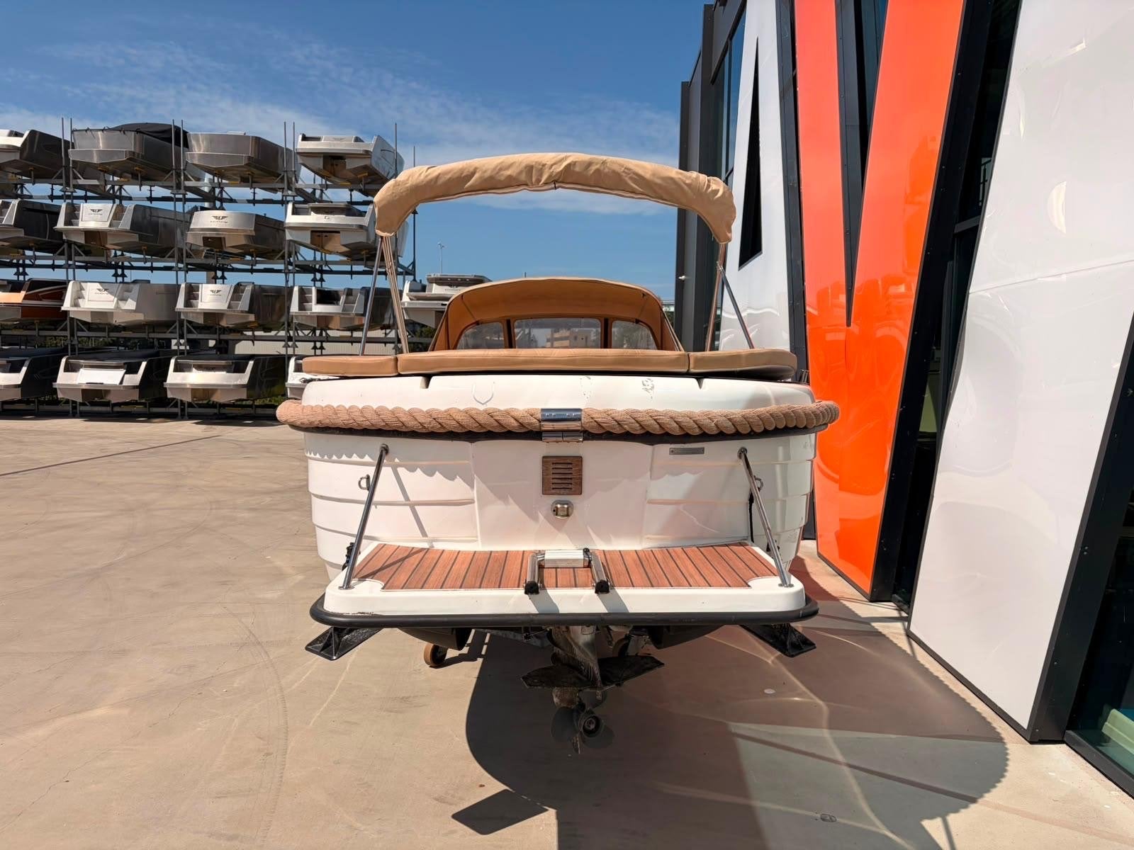 Prachtige Classic 750 sloep met 50 pk Honda, direct vaarklaa, Watersport en Boten, Sloepen, Zo goed als nieuw, Tender, Oud Huijzer