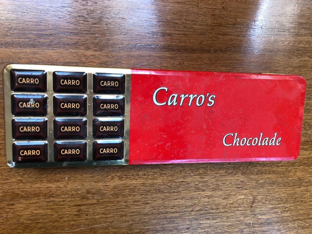 blik, Carro's Chocolade, Driessen Rotterdam, Verzamelen, Ophalen of Verzenden, Gebruikt, Overige, Overige merken