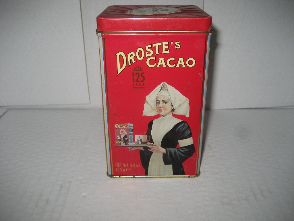 Droste cacao blik 125 jaar, Verzamelen, Ophalen of Verzenden, Gebruikt, Overige, Droste