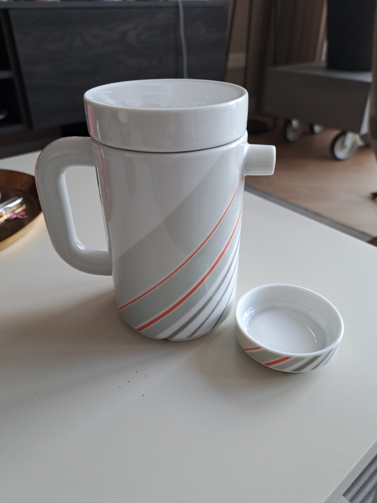 Friesland Melitta Germany retro theepot met deksel, Overige typen, Ophalen of Verzenden, Zo goed als nieuw, Overige stijlen