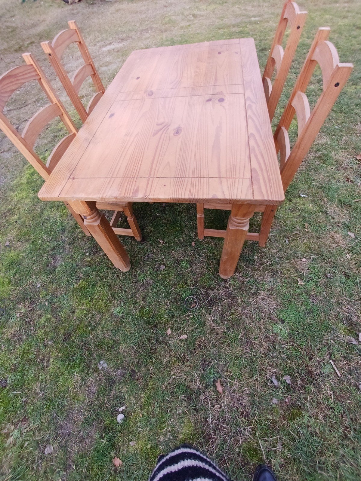 Mooie houten eethoek., Huis en Inrichting, Ophalen