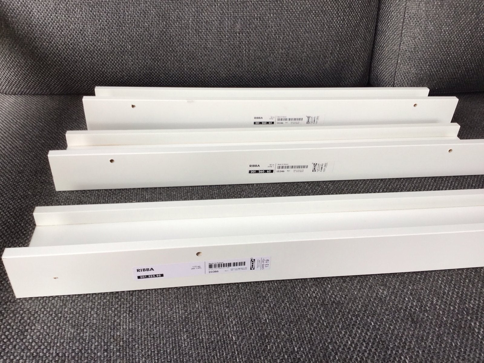 IKEA Ribba planken - 2x 56 cm en 1x 115 cm, Ophalen, Gebruikt