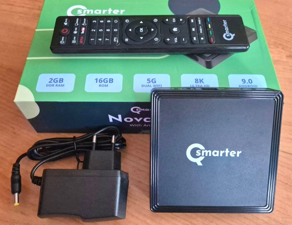 Qsmarter Novation Android IPTV 8K Mediaspeler, Ophalen of Verzenden, Zo goed als nieuw, HDMI, Zonder harde schijf