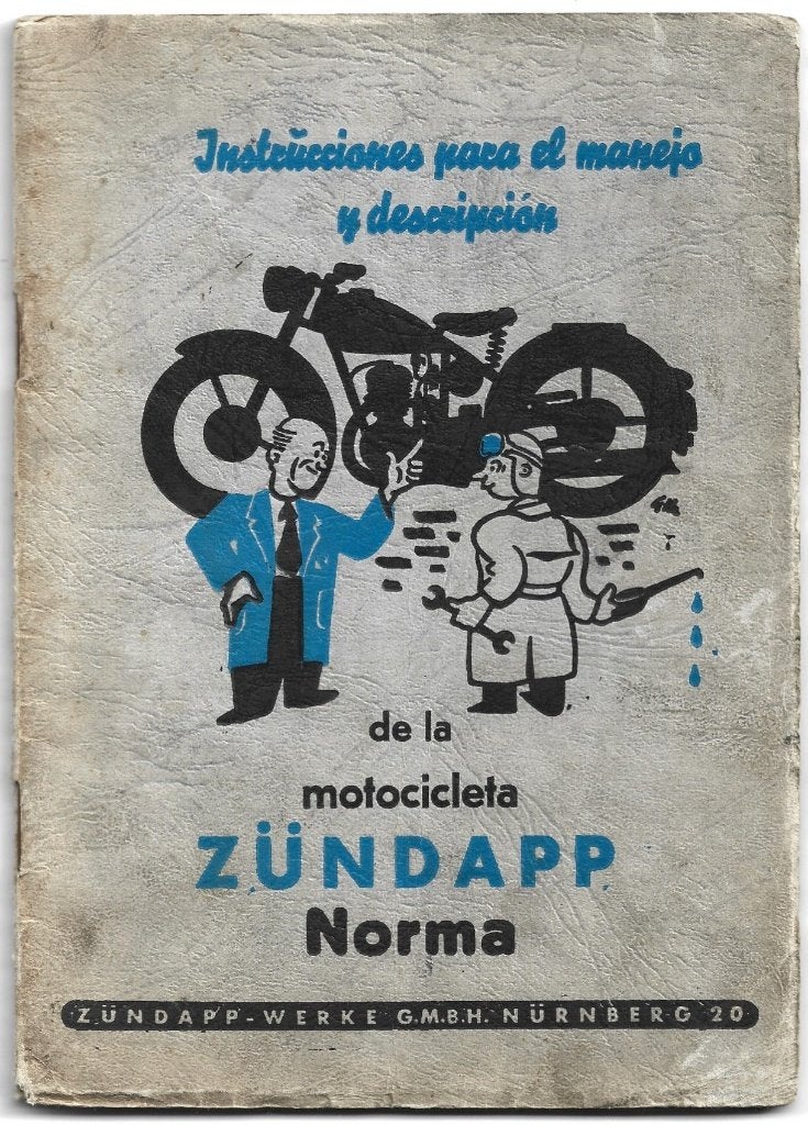 Zündapp Norma beschrijving handboek motor motocicleta, Verzenden, Overige merken