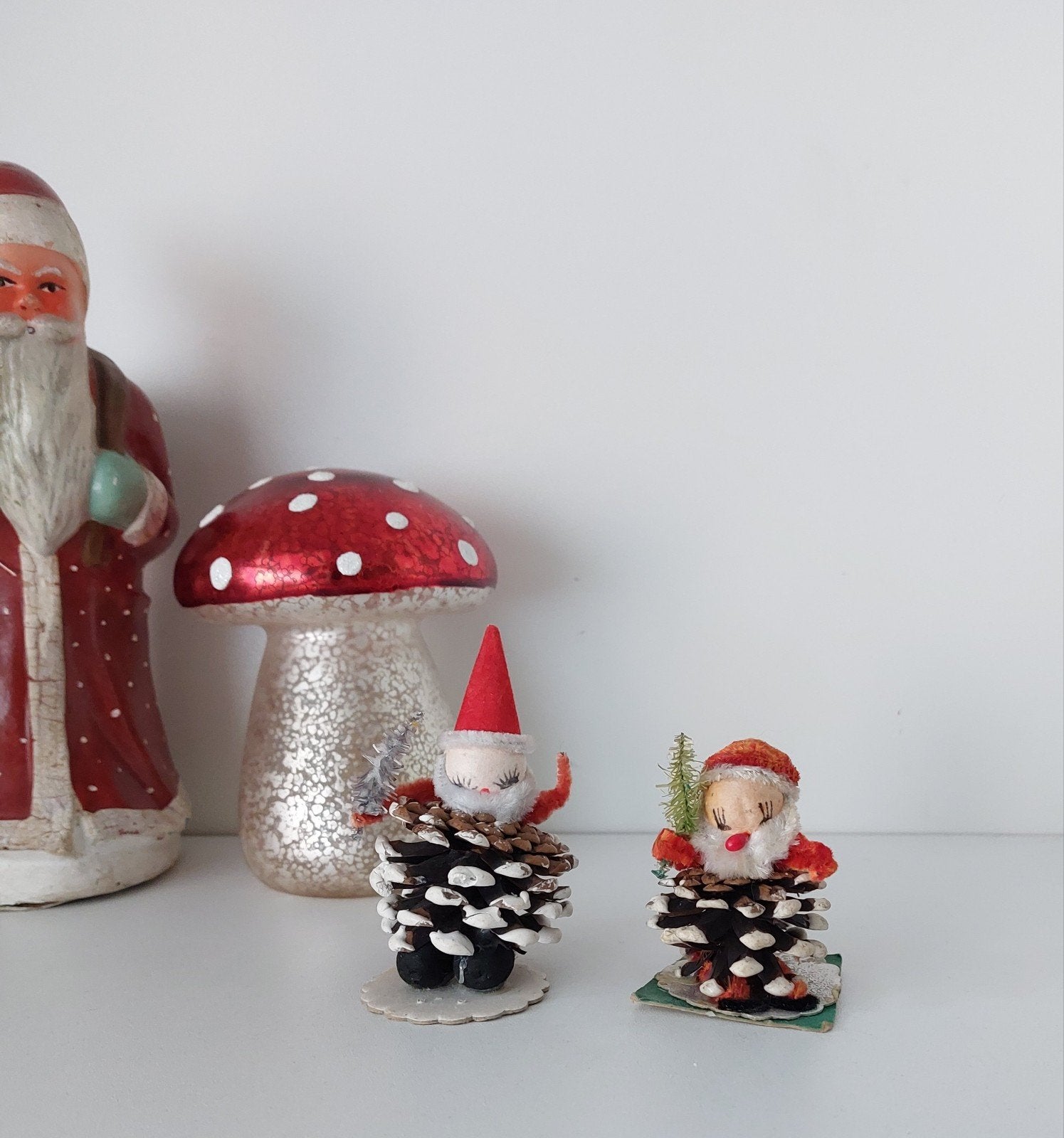 Vintage kerst dennenappel mannetjes, Ophalen of Verzenden