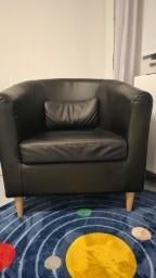 Drie comfortabele IKEA Tullsta fauteuils, Huis en Inrichting, Stoelen, Ophalen of Verzenden, Gebruikt, Zwart, Drie