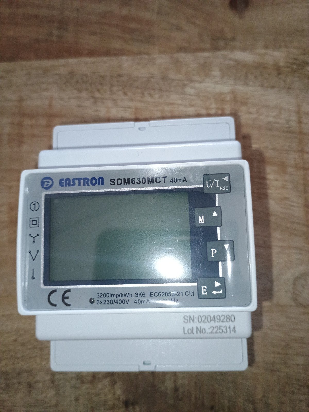 Eastron SDM630MCT 40mA Energiemeter, Ophalen of Verzenden, Gebruikt, Overige merken, Overige typen