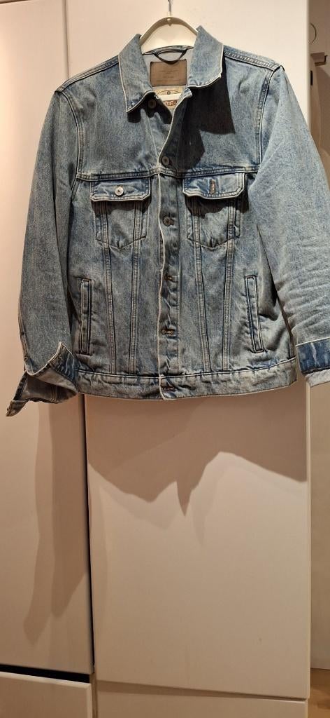 spijkerjack heren, Ophalen of Verzenden, Zo goed als nieuw, Blauw