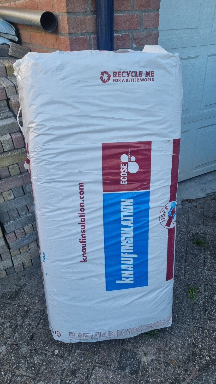 knauf isolatie glaswol mineraal wol, Doe-het-zelf en Verbouw, Isolatie en Afdichting, Ophalen, Nieuw, Glaswol